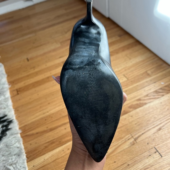 Kendall + Kylie black pumps heels in black leather. Size 8.5 - Picture 5 of 7